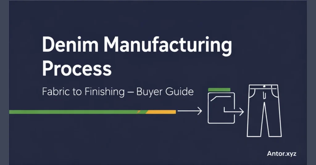 Denim manufacturing process buyer guide (fabric to finishing)