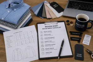 Private label woven shirt sourcing checklist for Bangladesh